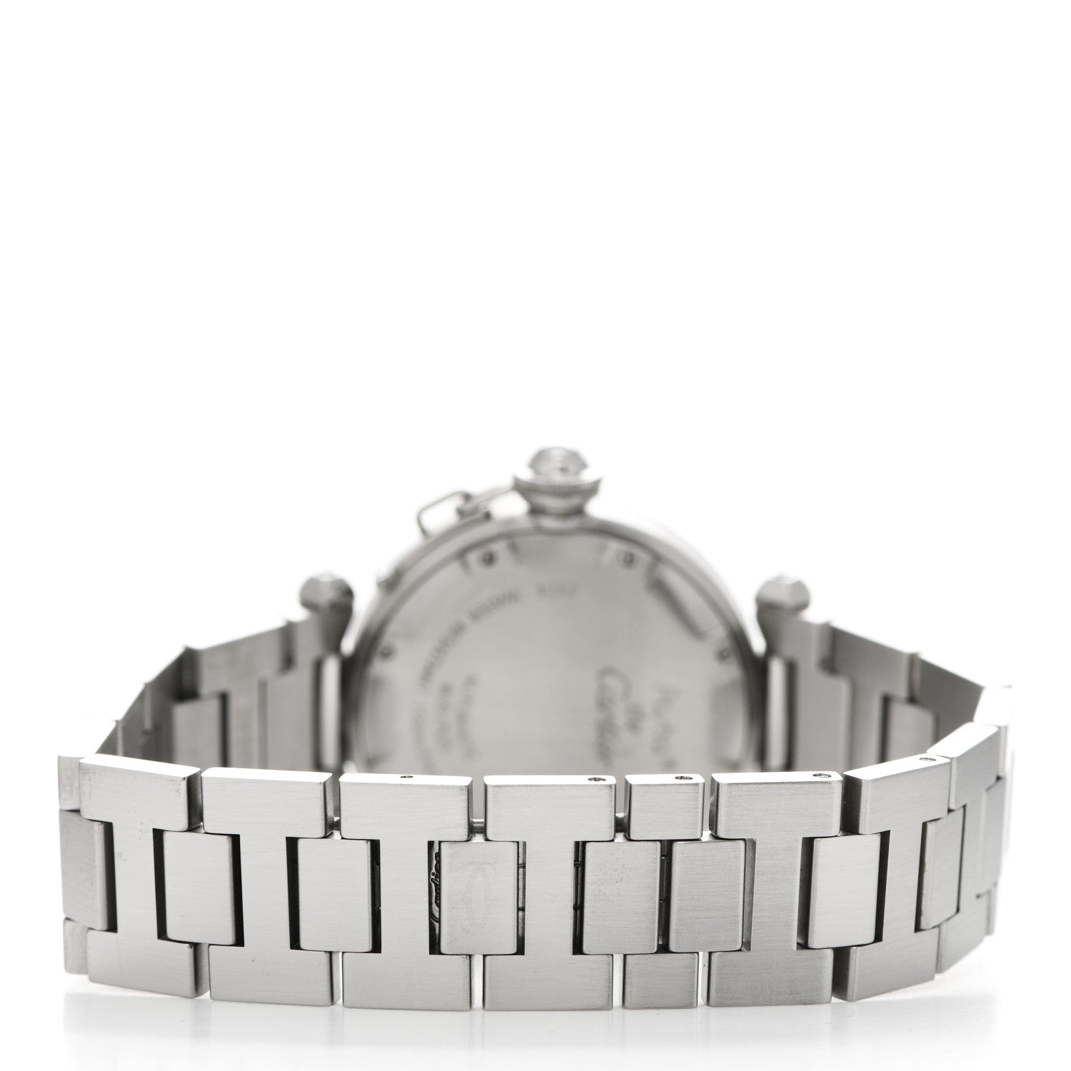 Cartier Stainless Steel 35mm Pasha C Automatic Watch Black 3 of 5