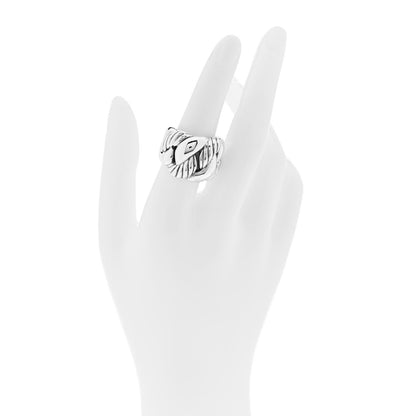 David Yurman Sterling Silver Belmont Ring 54 6.75 2 of 4