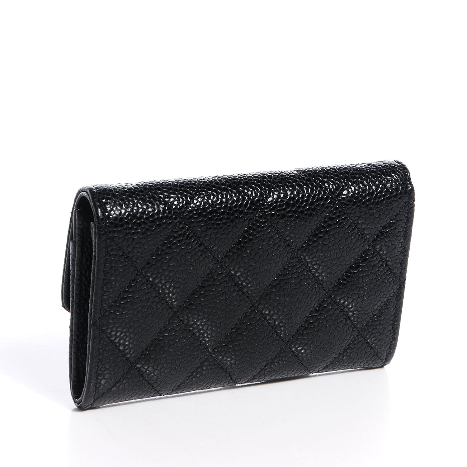 Chanel Caviar Quilted Flap Card Holder Black 3 of 8