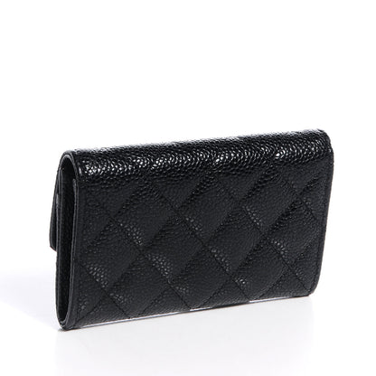 Chanel Caviar Quilted Flap Card Holder Black 3 of 8