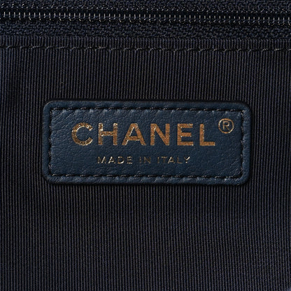 Chanel Wool Tweed CC Tote Purple Black Blue 6 of 11