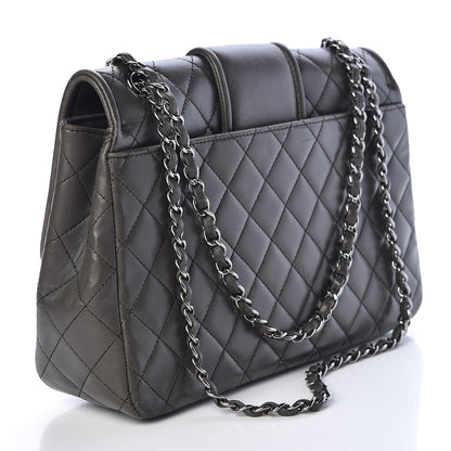 Chanel Lambskin Quilted Elementary Chic Flap Grey 3 of 18