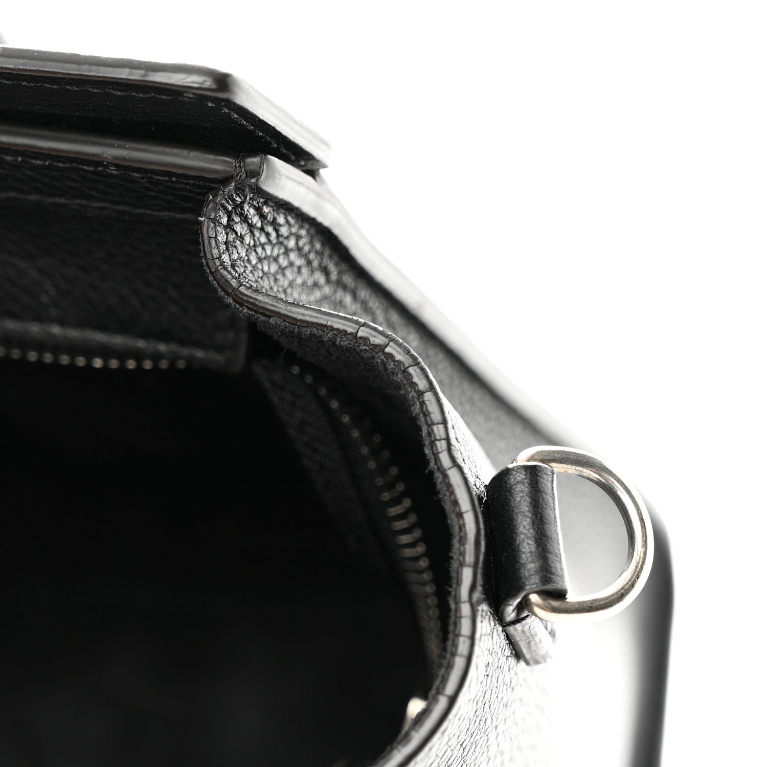 Celine Drummed Calfskin Nano Luggage Black 11 of 17