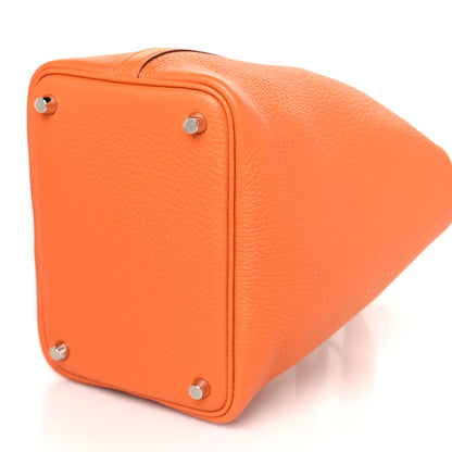 Hermes Taurillon Clemence Picotin Lock 18 PM Orange 9 of 10