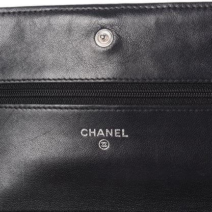 Chanel Lambskin Quilted Wallet On Chain WOC Black 13 of 19