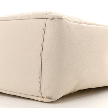 Chanel Caviar Quilted Grand Shopping Tote GST White 11 of 16