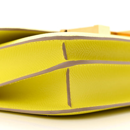 Hermes Epsom Constance 18 Lime 9 of 12