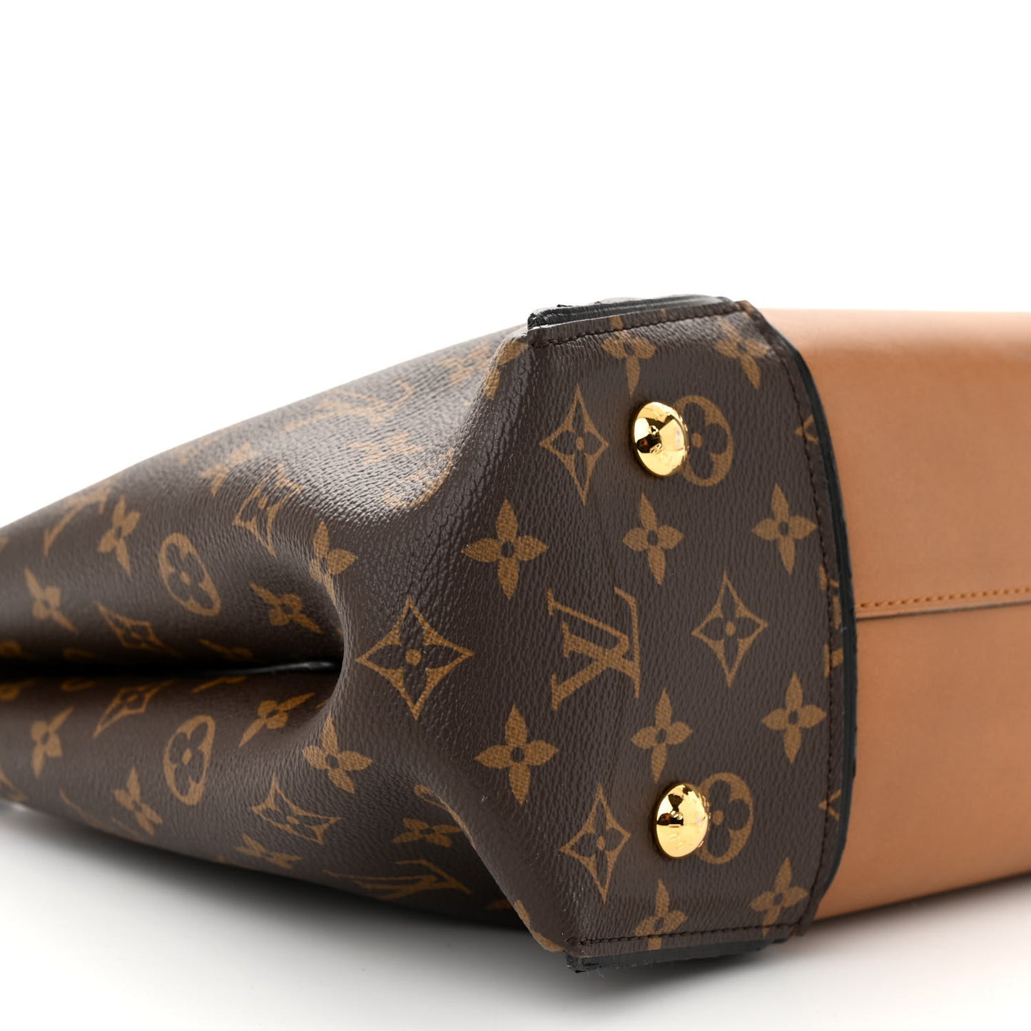 Monogram Cuir Orfevre Tote W PM Noisette