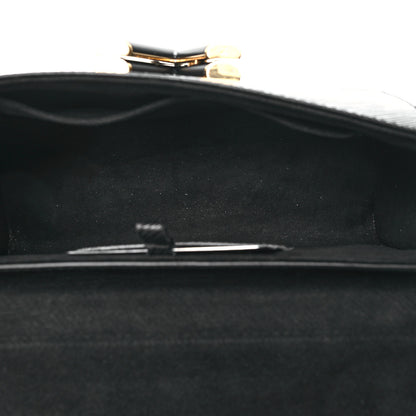 Louis Vuitton Epi Twist Shoulder Bag MM Matte Black Gold 5 of 10