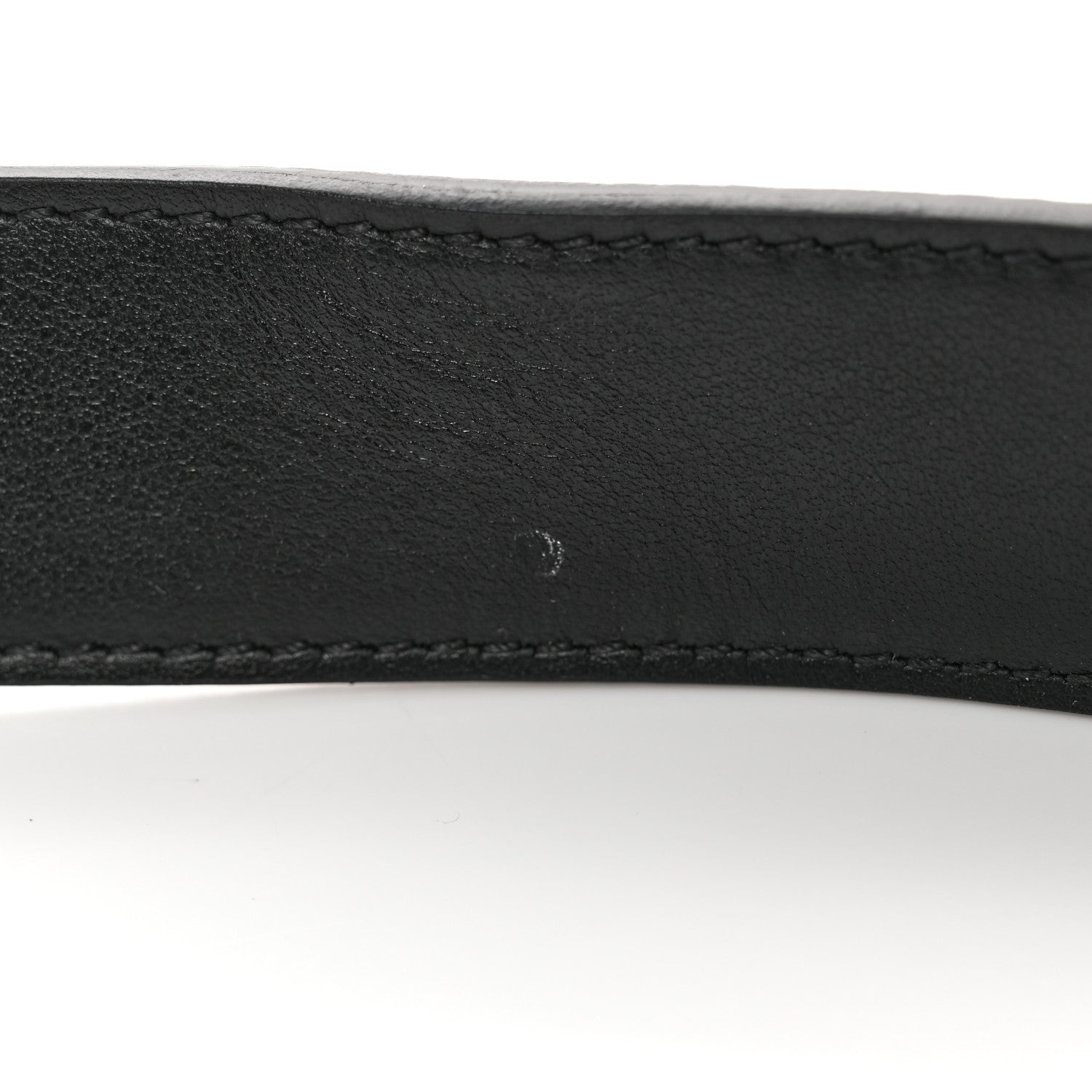 Gucci GG Supreme Monogram Plutone Calfskin Palladium Double G Reversible 30mm Belt 90 36 Beige Ebony Black 9 of 10