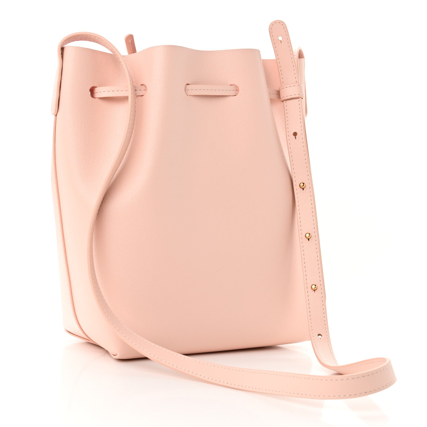 Mansur Gavriel Saffiano Mini Bucket Bag Dahlia 3 of 9