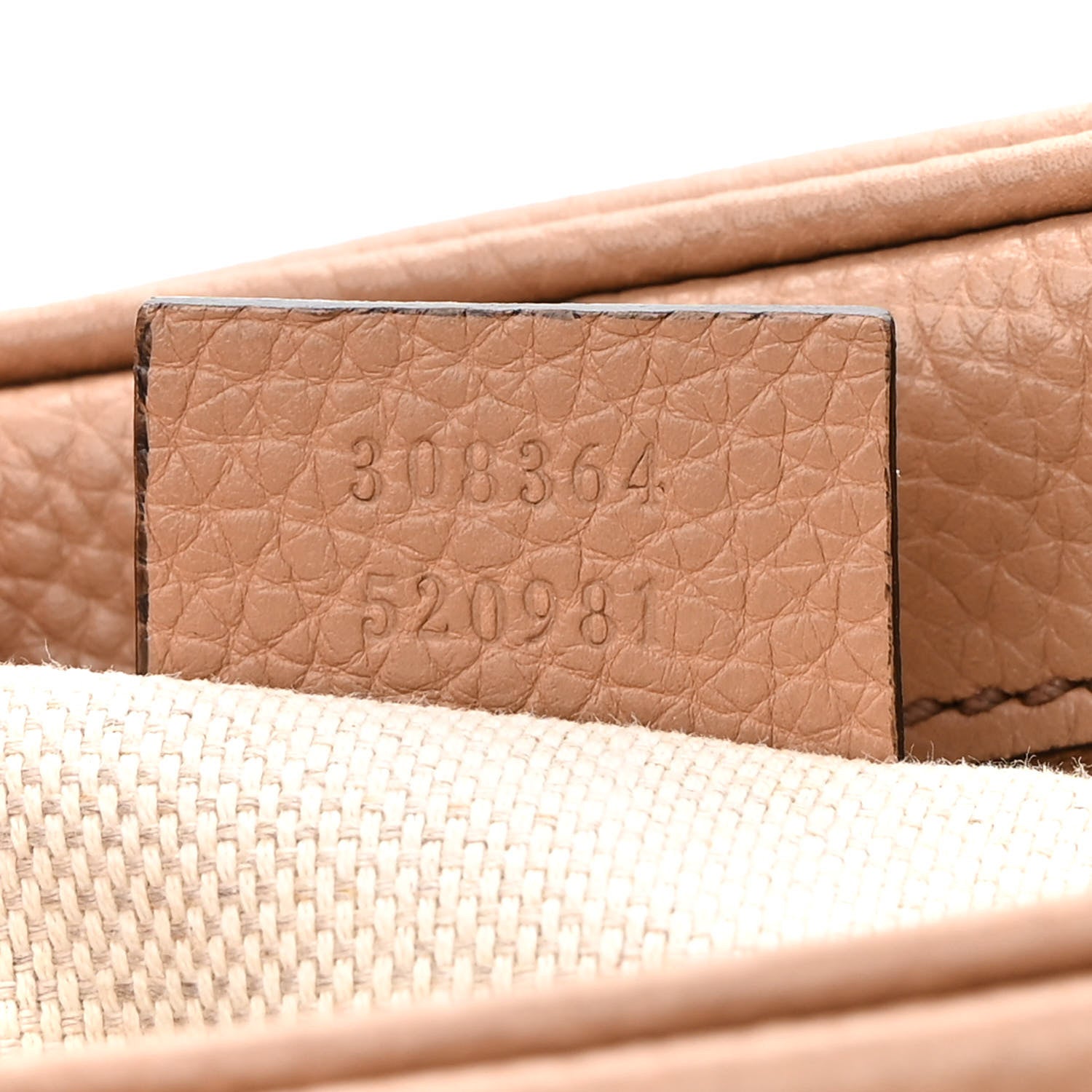 Gucci Pebbled Calfskin Small Soho Disco Bag Camelia 7 of 12