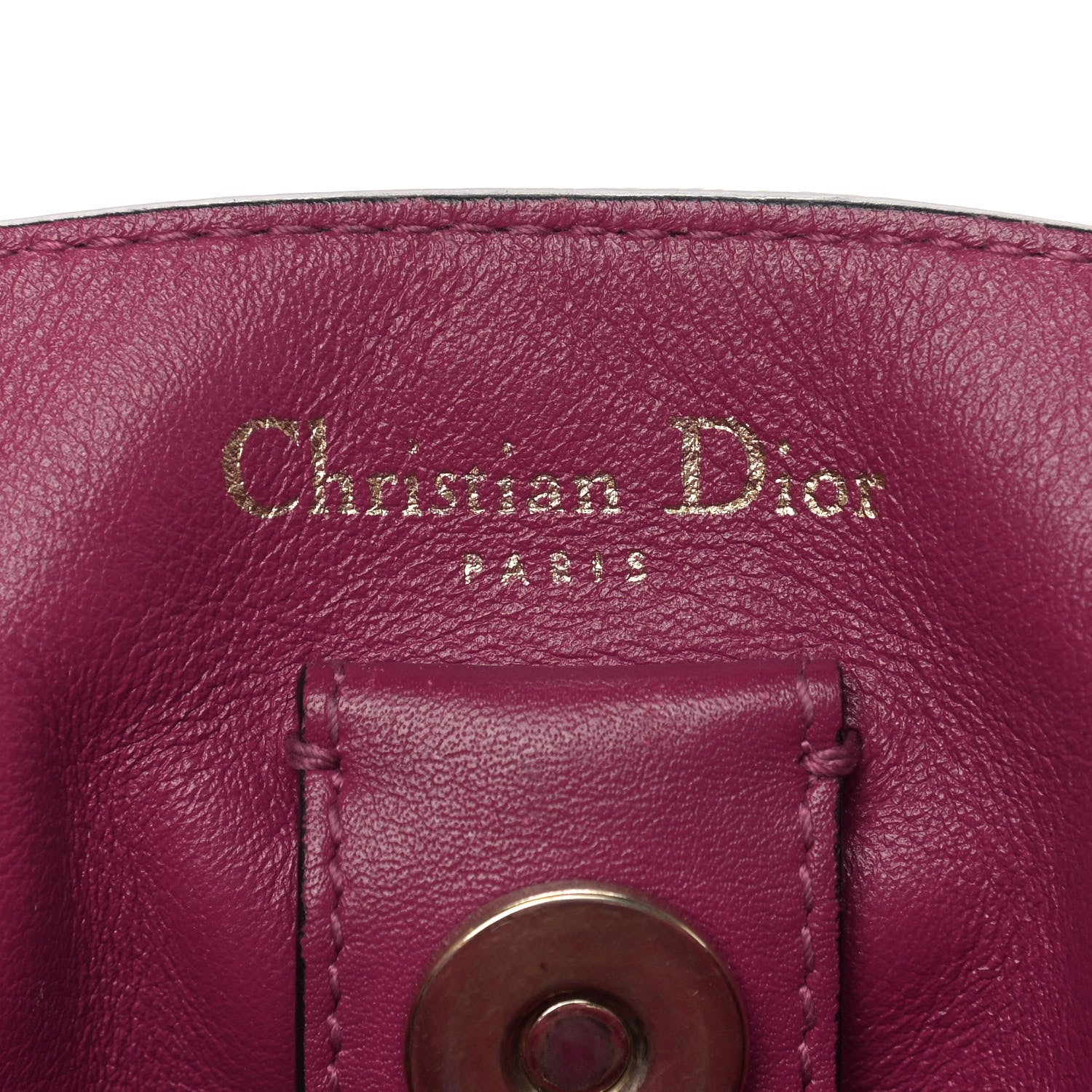 Christian Dior Bullcalf Medium Diorissimo Tote Black Rose Indien 7 of 15