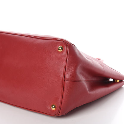 Prada Saffiano Lux Large Tote Fuoco 7 of 10