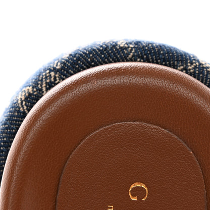 Gucci New Denim GG Monogram Angelina Platform 55mm Slide Sandals 35.5 Blue Tea 12 of 14