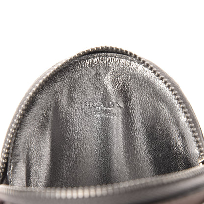 Prada Metallic Saffiano Mini Pouch Cromo 8 of 10