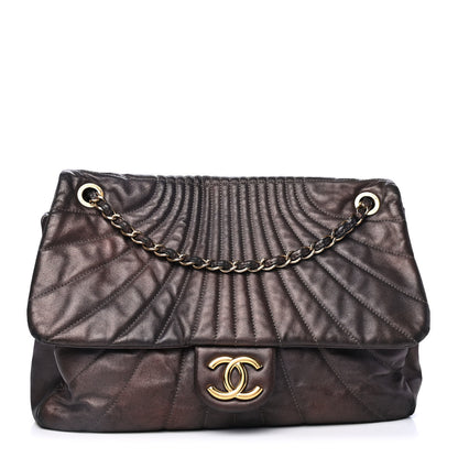Chanel Calfskin XL Degrade Flap Bronze 1 of 5
