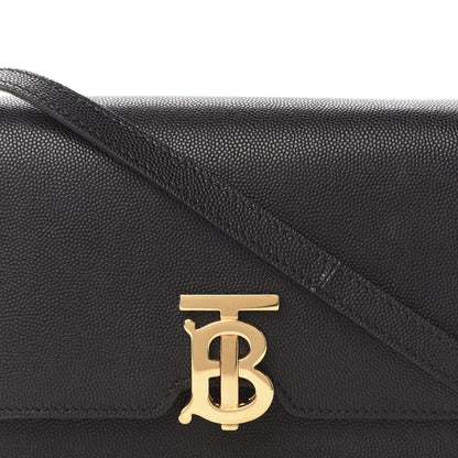 Burberry Grained Calfskin Mini TB Bag Black 10 of 10