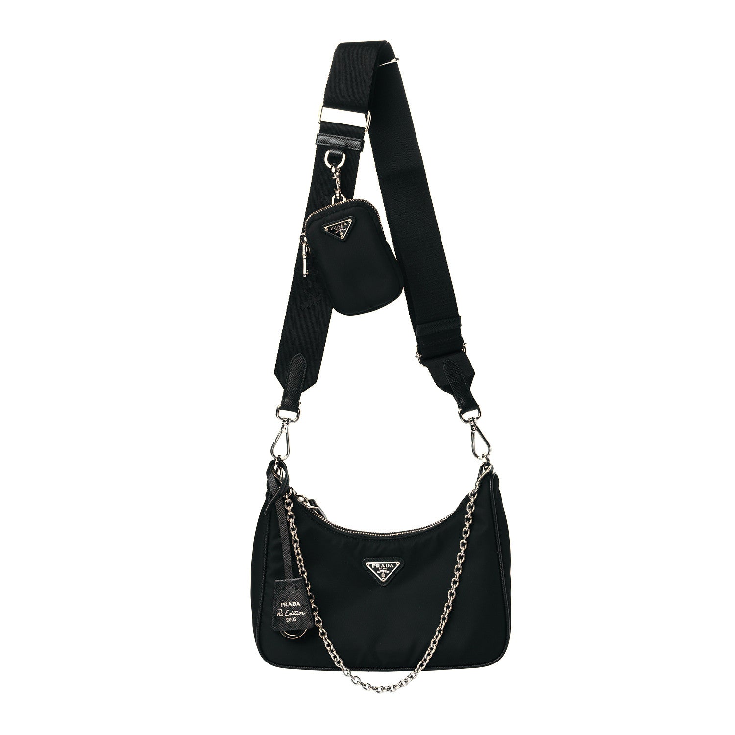 Prada Nylon Re-Edition 2005 Shoulder Bag Black 1 of 11