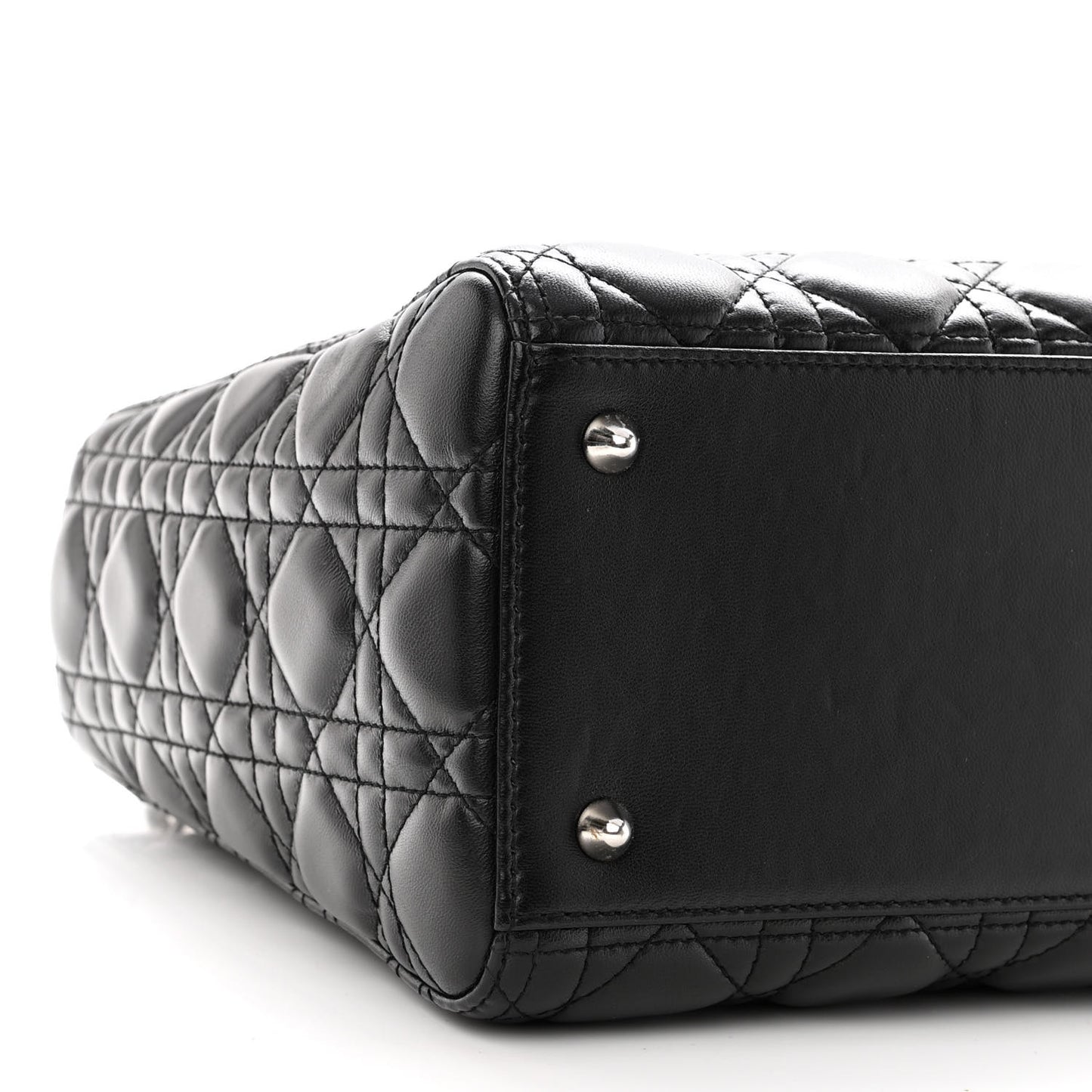 Lambskin Cannage Medium Lady Dior Black