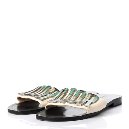 Christian Dior Calfskin Dio(r)evolution 10mm Slide Sandals 37 Off White 3 of 9