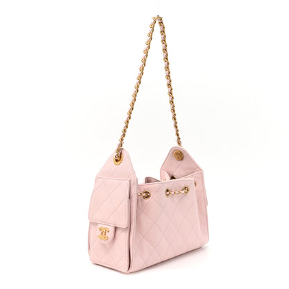 Chanel Caviar Quilted Mini Chanel 25 Handbag Light Pink 2 of 9
