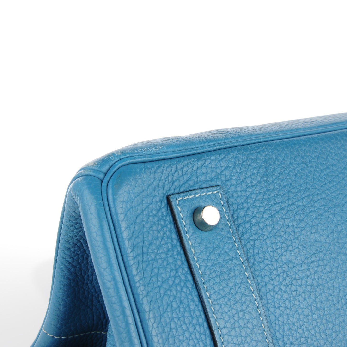 Taurillon Clemence JPG Birkin 42 Blue Jean