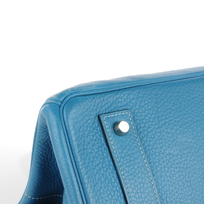 Hermes Taurillon Clemence JPG Birkin 42 Blue Jean 5 of 20