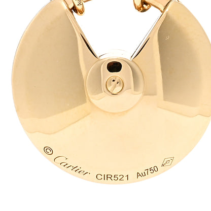 Cartier 18K Yellow Gold Diamond Mother of Pearl SM Amulette de Cartier Pendant Necklace 4 of 5
