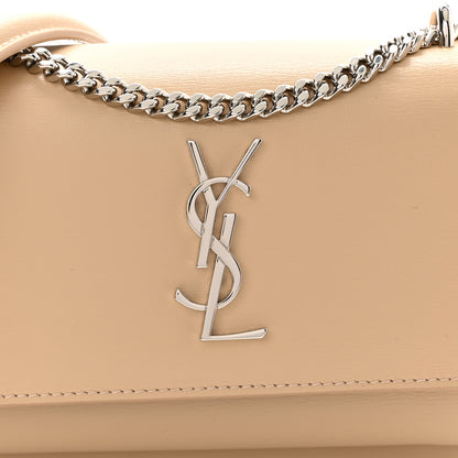 Saint Laurent Calfskin Monogram Sunset Chain Wallet Nude Powder 8 of 11