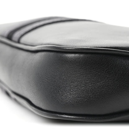 Gucci Calfskin Web Small Lunetta Crossbody Bag  Black 9 of 9