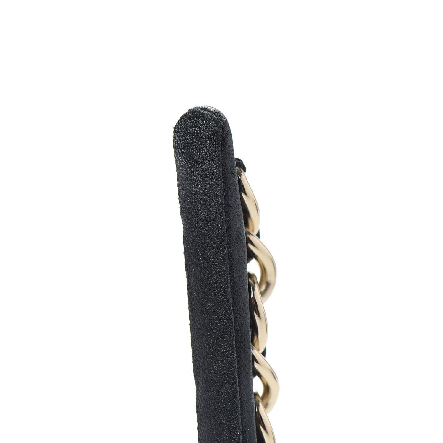 Chanel Metal Lambskin CC Turnlock Chain Headband Gold Black 3 of 4