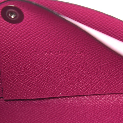Hermes Epsom Calvi Pouch Rose Poupre Bleu Electrique 9 of 12