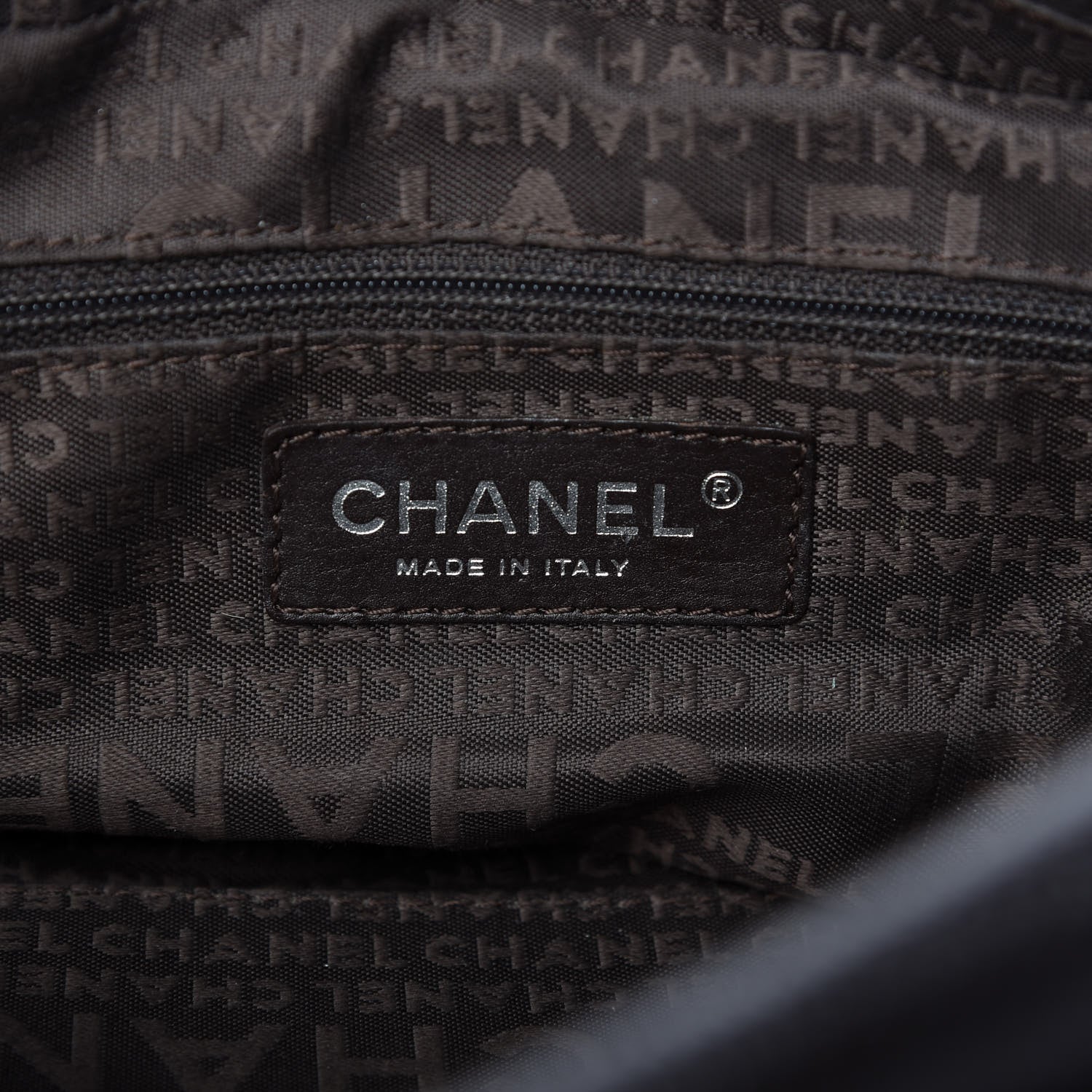 Chanel Caviar Square Stitched Tote Dark Brown 8 of 10