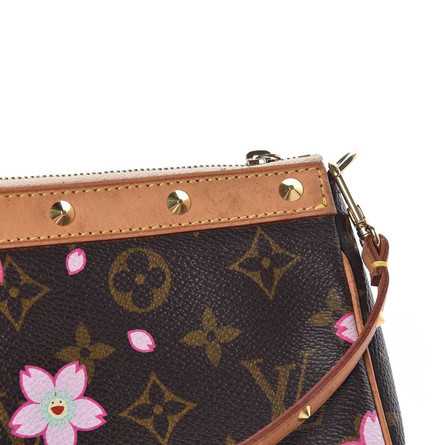 Louis Vuitton Monogram Cherry Blossom Pochette Accessories Brown 14 of 15