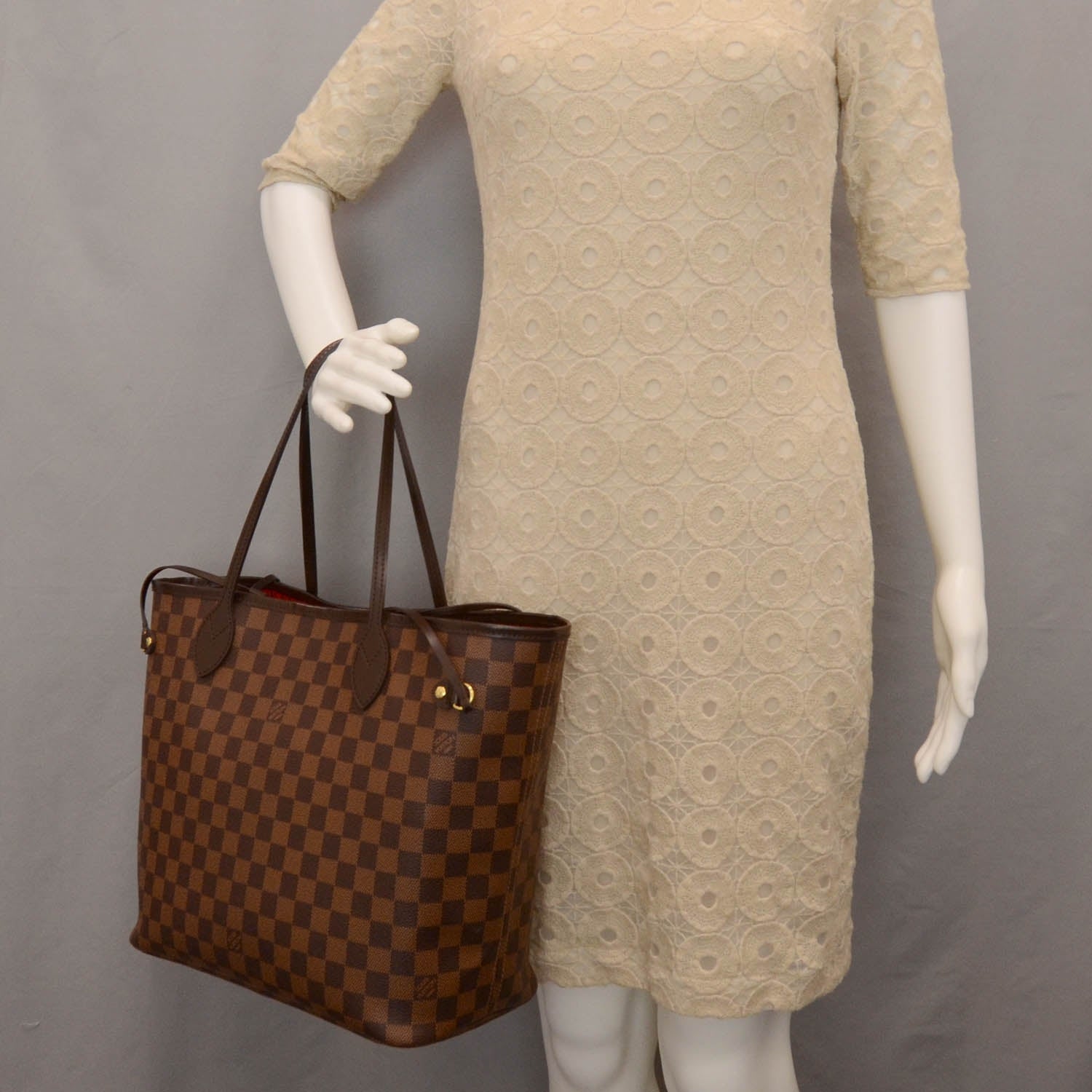 Louis Vuitton Damier Ebene Neverfull MM 2 of 7