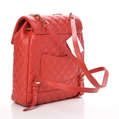 Chanel Lambskin Quilted Large Urban Spirit Backpack Red 3 of 8