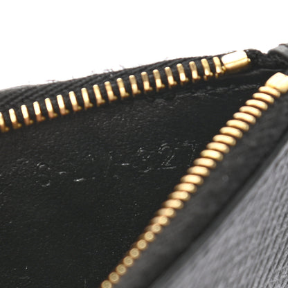 Celine Grained Calfskin Zipped Card Holder Black 8 of 9