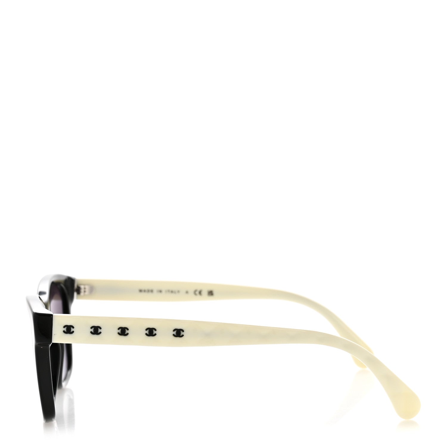 Chanel Acetate Quilted CC Square Sunglasses 5484 White Black 3 of 8