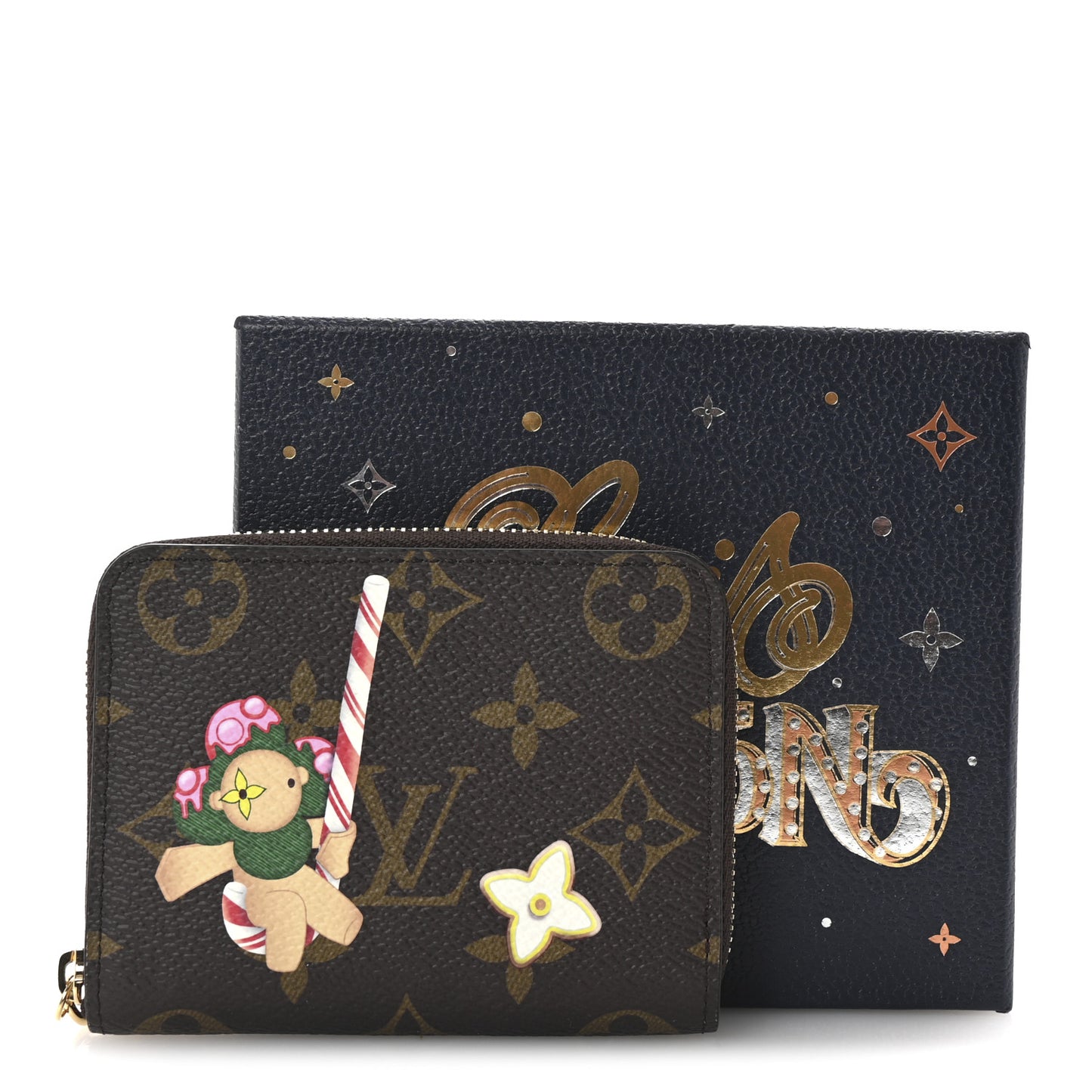Monogram 2024 Christmas Animation Candy Factory Zippy Coin Purse Candy Red