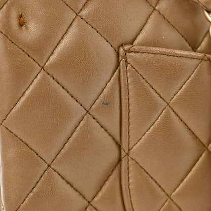 Chanel Metallic Lambskin Quilted Medium Double Flap Khaki 13 of 19