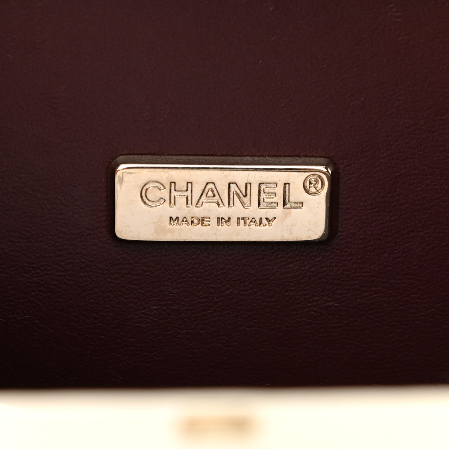 Chanel Lambskin Room Card Minaudiere Evening Bag White Gold 6 of 15