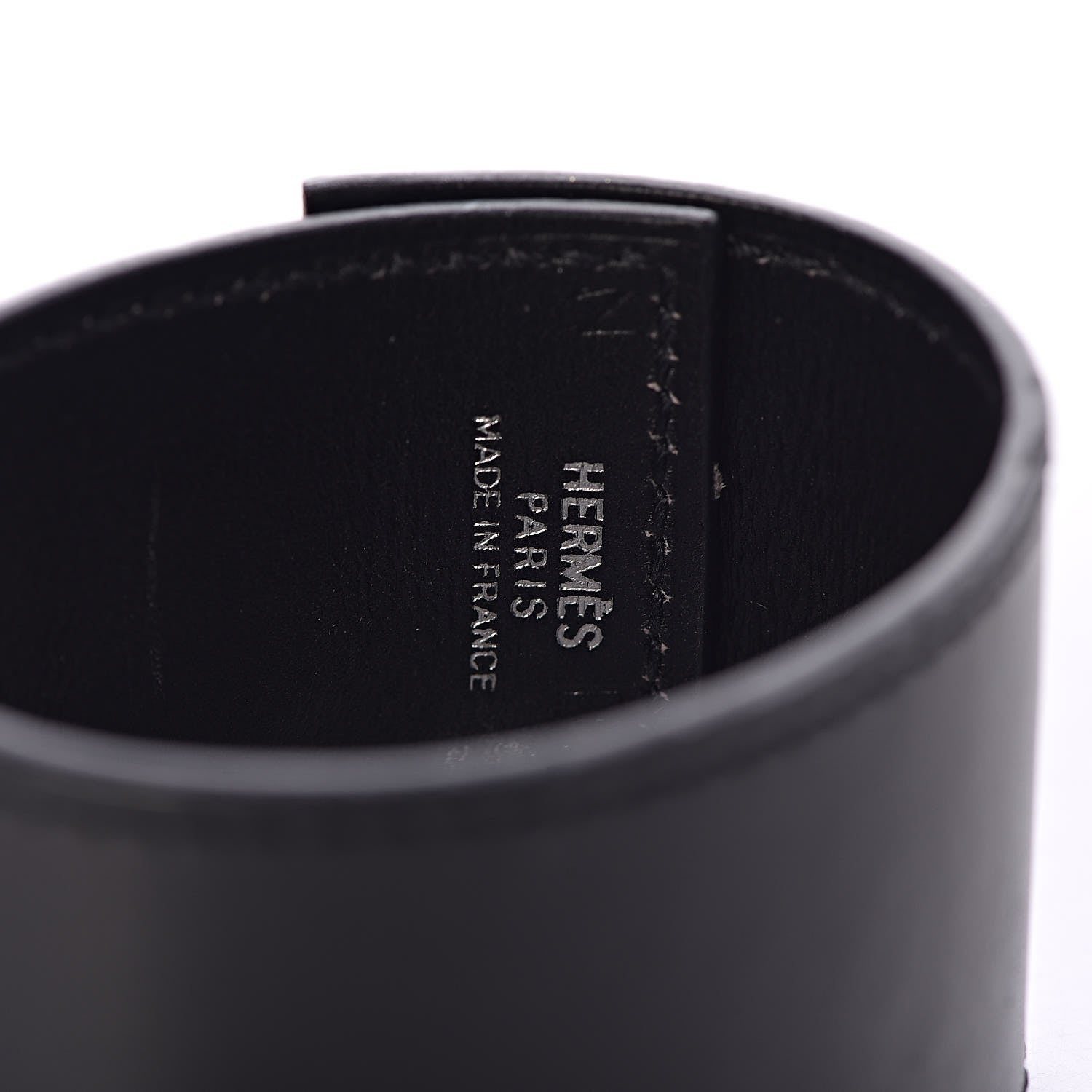 Hermes Chamonix Vegas Lock Wide Cuff M Black 4 of 5