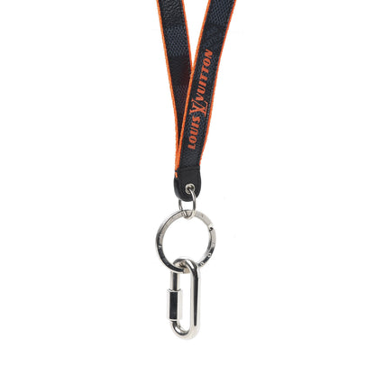Louis Vuitton Damier Cobalt Lanyard Key Holder Orange 3 of 6