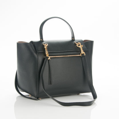 Celine Drummed Calfskin Mini Belt Bag Black 3 of 7