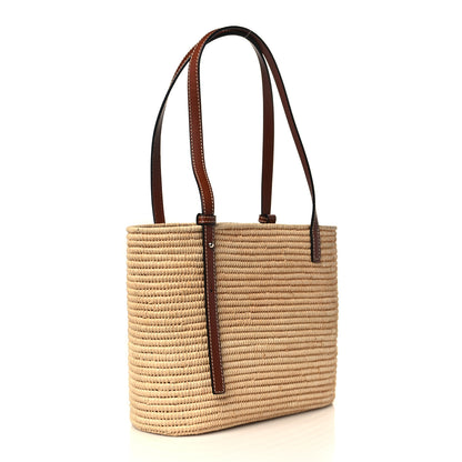 Loewe Raffia Small Square Basket Tote Bag Natural Tan 3 of 8