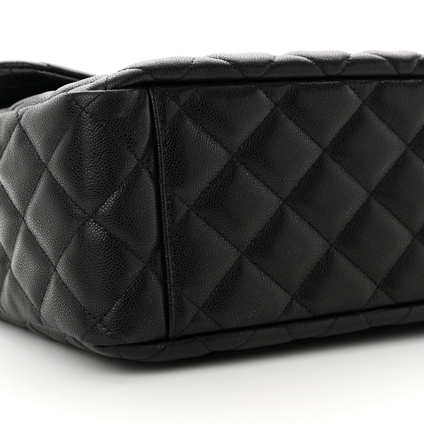 Caviar Quilted Small XXL Travel Flap Bag Black