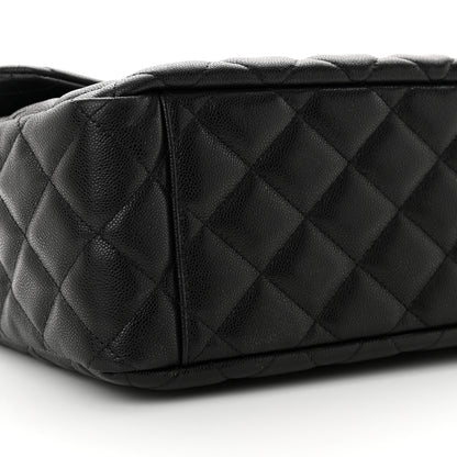 Chanel Caviar Quilted Small XXL Travel Flap Bag Black 9 of 10