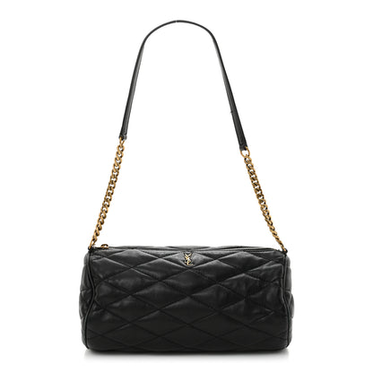Saint Laurent Lambskin Monogram Small Sade Tube Bag Black 1 of 18