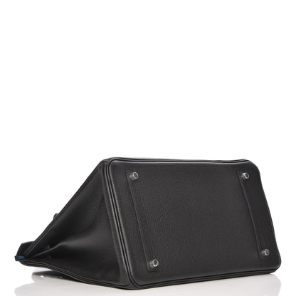 Hermes Togo Birkin 35 Black Bleu Agate 9 of 30